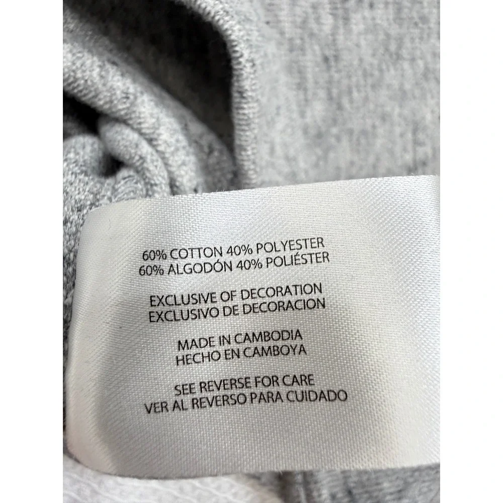 Banana Republic Men's Waffle Knit Crewneck Sweatshirt Gray Size Large